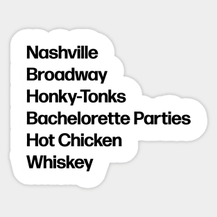 Nashville Sticker